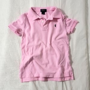 Polo Ralph Lauren Girls Size 6 Shirt Pink Classic Polo